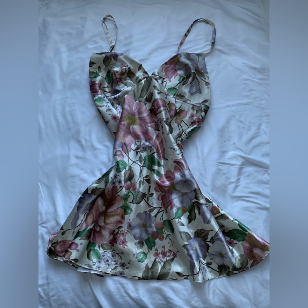 VINTAGE SATIN SLIP DRESS SET